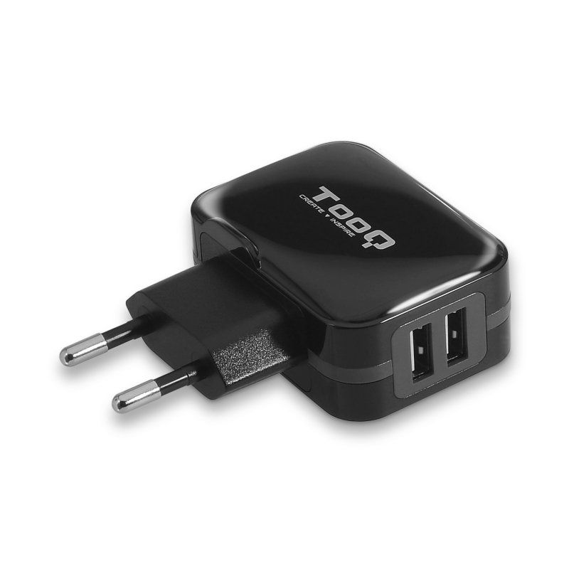 Tooq Tqwc 1s02 Cargador De Pared 2 Usb Negro